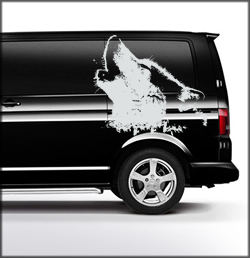 Husky Howl Van Decal